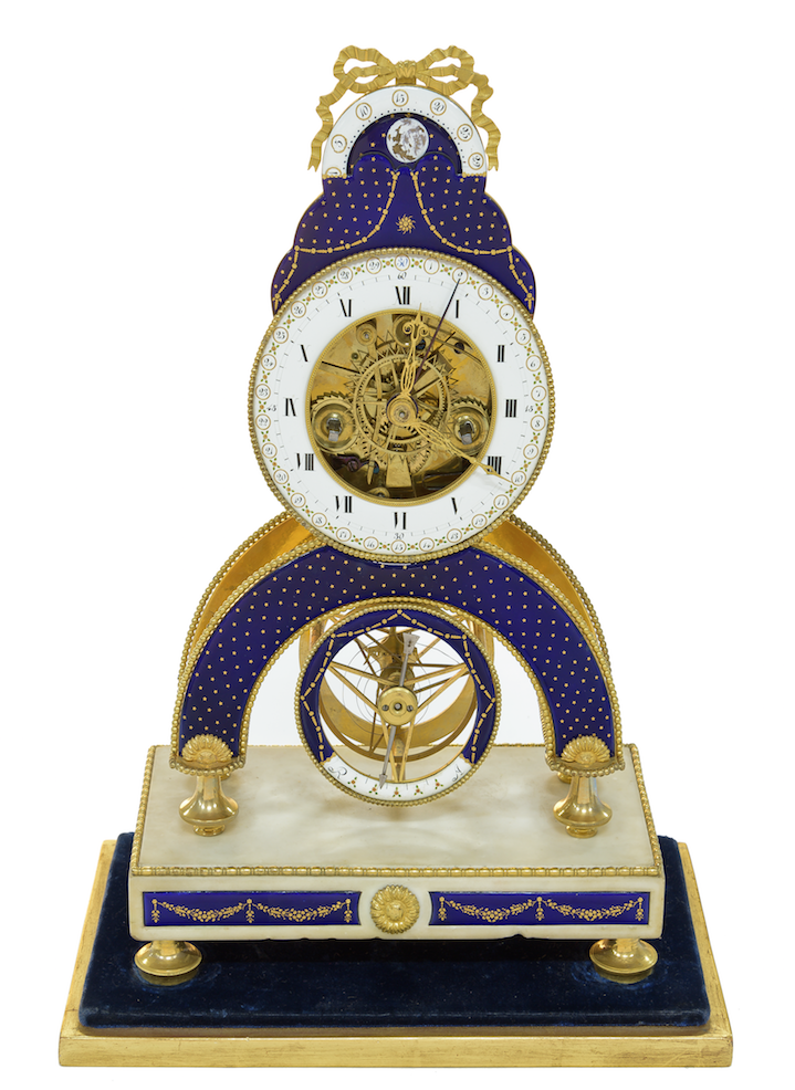 “Squelette” pendulum clock